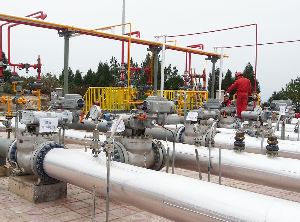 超達(dá)電動高壓耐磨球閥用于中石化元壩氣田項目
